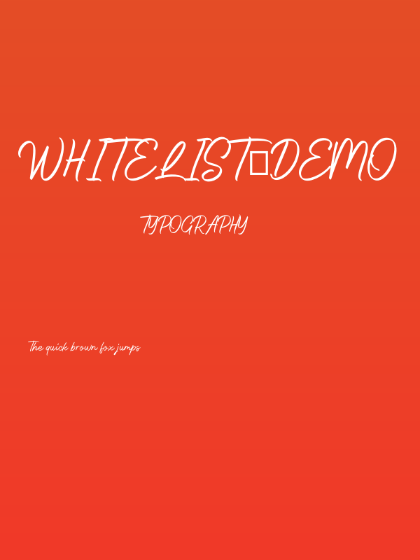 Whitelist-Demo Poster