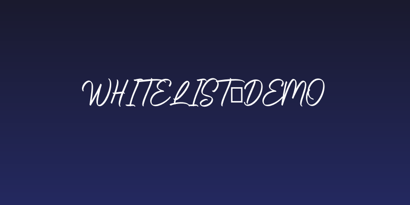 Whitelist-Demo Social Header
