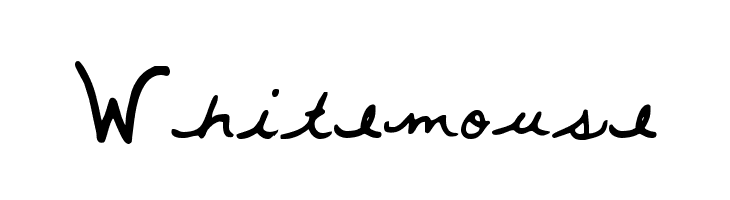 Whitemouse  font caratteri gratis