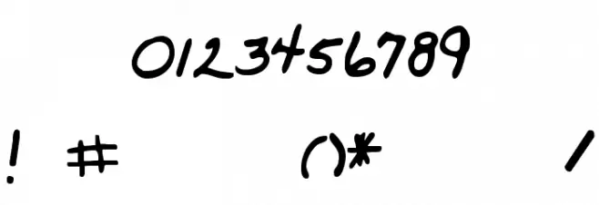 Whitemouse Font OTHER CHARS