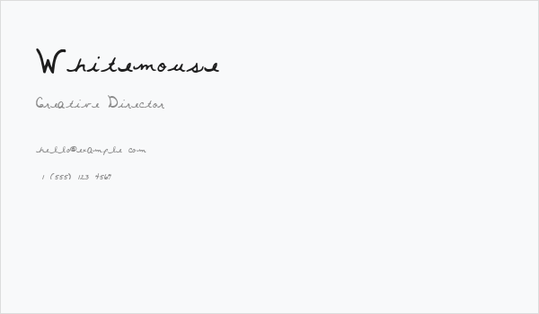 Whitemouse Business Card