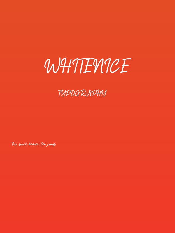 Whitenice Poster
