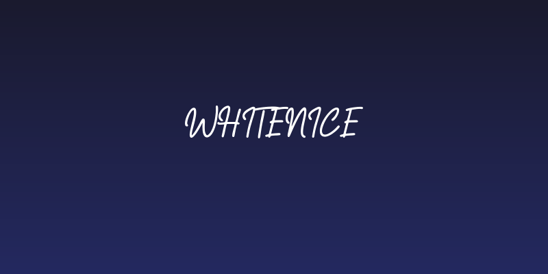 Whitenice Social Header