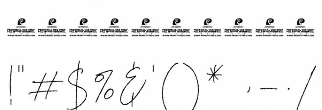 Whiteside DEMO Font OTHER CHARS