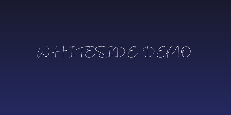 Whiteside DEMO Social Header