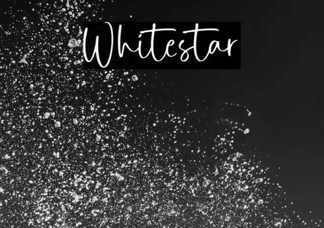 Whitestar Font examples