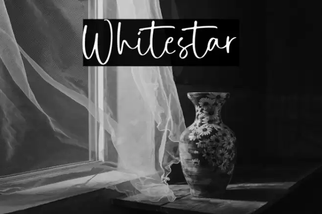 Whitestar Font examples