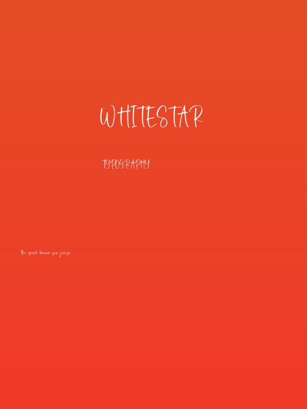 Whitestar Poster