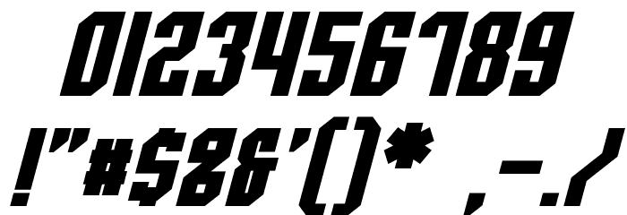 Whitestone Bold Italic Font OTHER CHARS