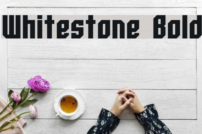 Whitestone Bold Font examples
