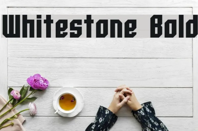 Whitestone Bold Example 1