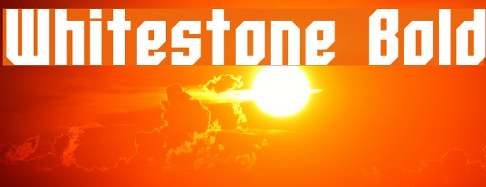 Whitestone Bold Font examples