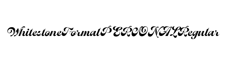 Whitestone Formal PERSONAL Regular  Free Fonts Download
