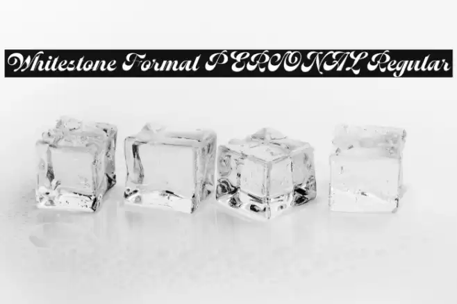 Whitestone Formal PERSONAL Regular Font examples