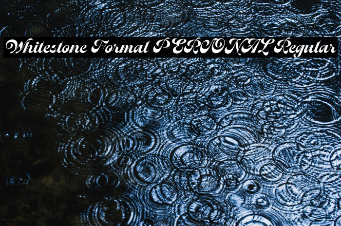 Whitestone Formal PERSONAL Regular Example 3