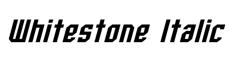 Whitestone Italic  フリーフォントのダウンロード
