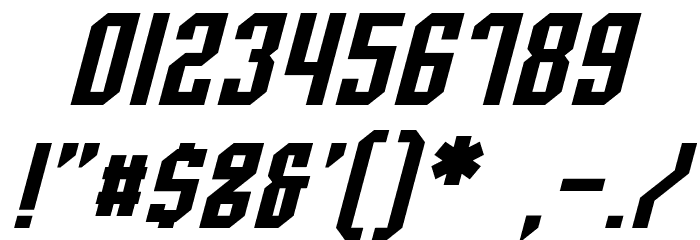 Whitestone Italic Font OTHER CHARS