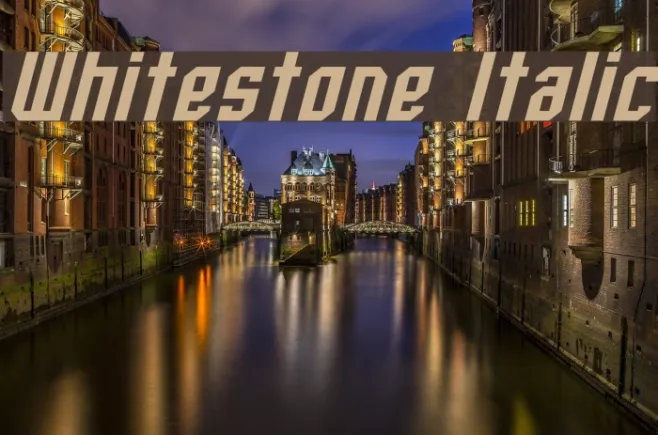 Whitestone Italic Example 3