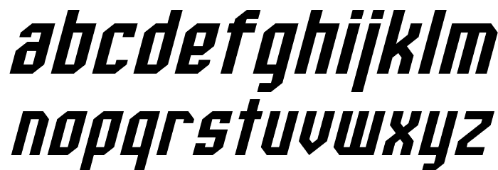 Whitestone Italic Font LOWERCASE