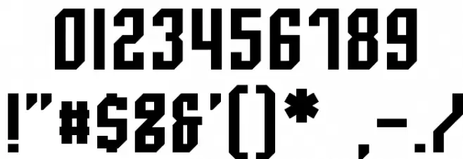 Whitestone Font OTHER CHARS