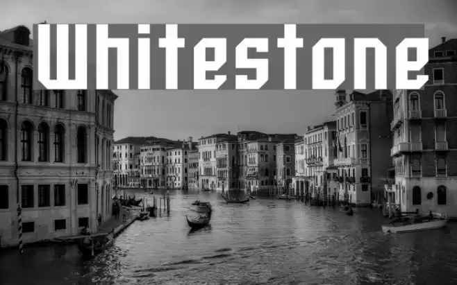 Whitestone Font examples