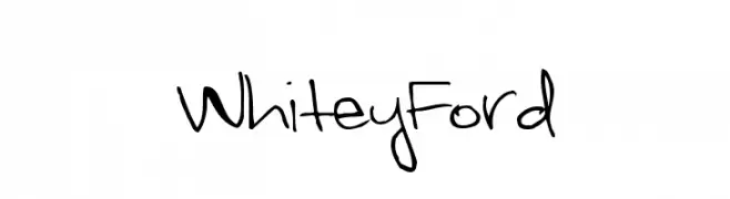 WhiteyFord  नि: शुल्क फ़ॉन्ट्स डाउनलोड