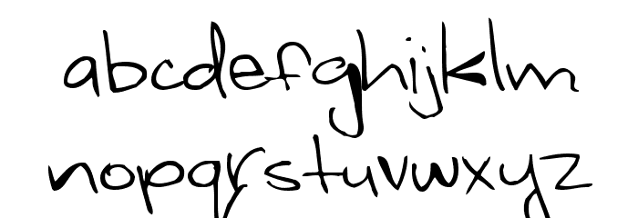 WhiteyFord Font LOWERCASE