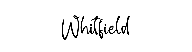 Whitfield  Frei Schriftart Herunterladen