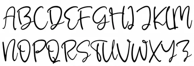 Whitfield फ़ॉन्ट अपरकेस