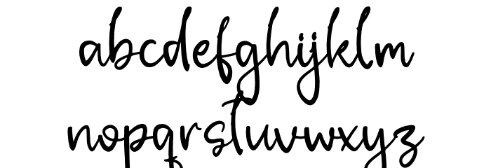 Whitfield Font LOWERCASE