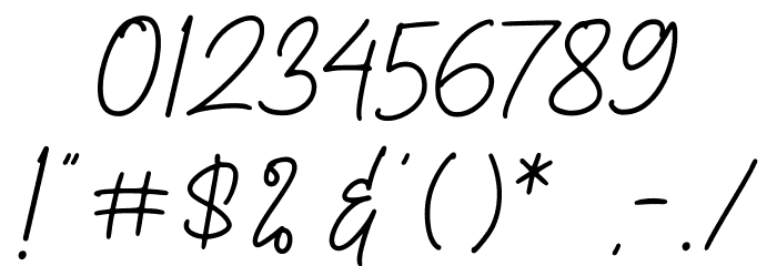 Whitney Melody Font OTHER CHARS