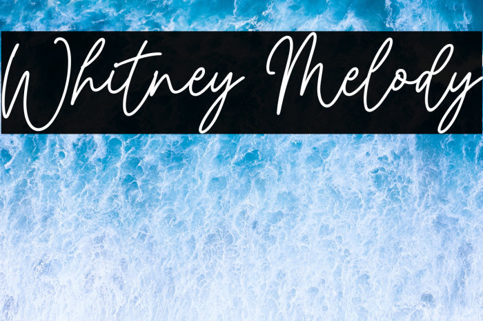 Whitney Melody Example 3