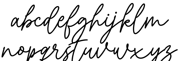 Whitney Melody Font LOWERCASE