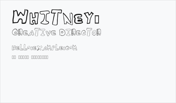 Whitney2 Business Card