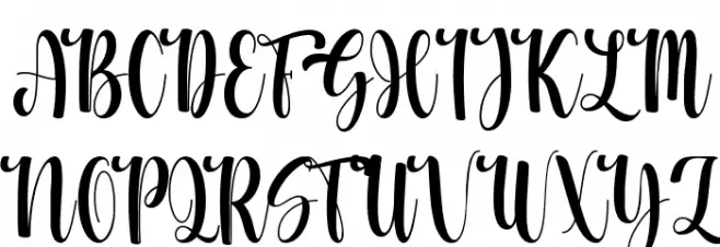 Whitney Schriftart Groß