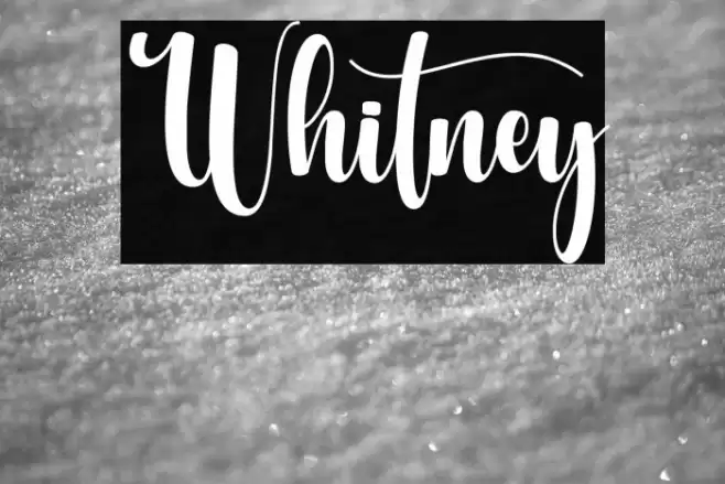 Whitney Font examples