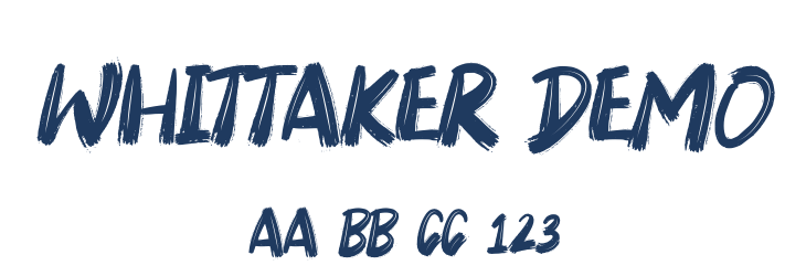 Whittaker Demo Font Preview