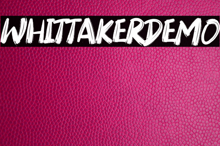 Whittaker Demo Example 1