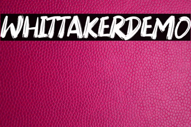 Whittaker Demo Example 1