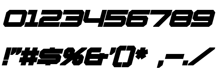Whittle Bold Italic Font OTHER CHARS