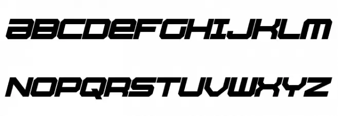 Whittle Bold Italic 字体 大写