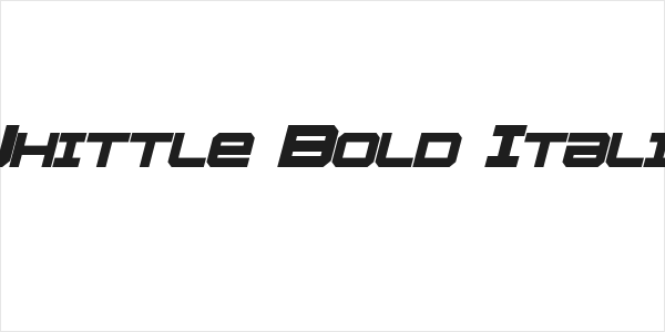 Whittle Bold Italic Logo