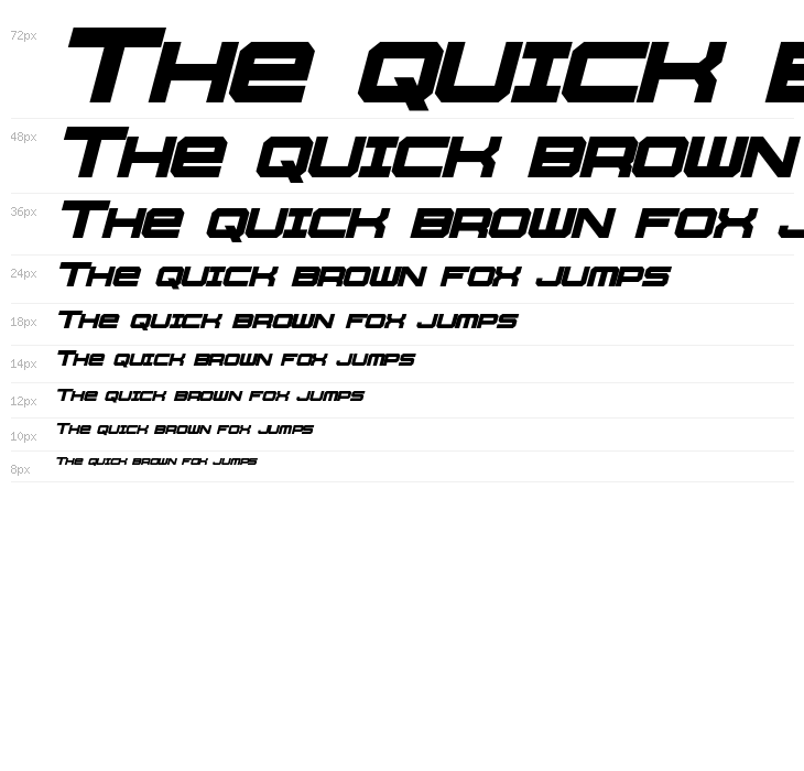 Whittle Bold Italic Waterfall