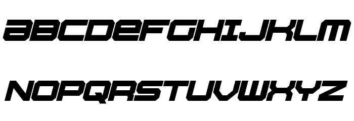 Whittle Bold Italic Font LOWERCASE