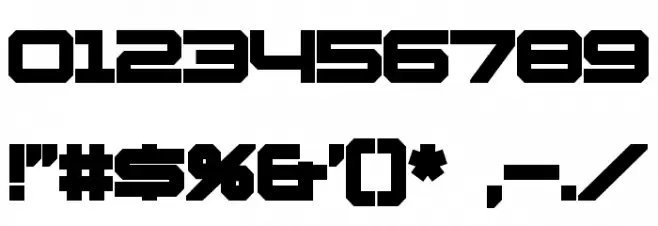 Whittle Bold Font OTHER CHARS