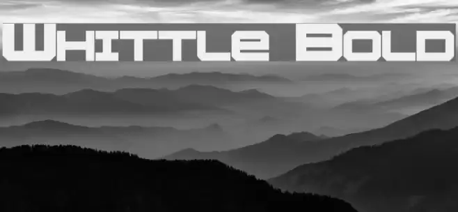 Whittle Bold Font examples