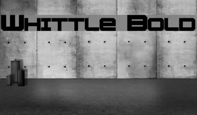 Whittle Bold Font examples