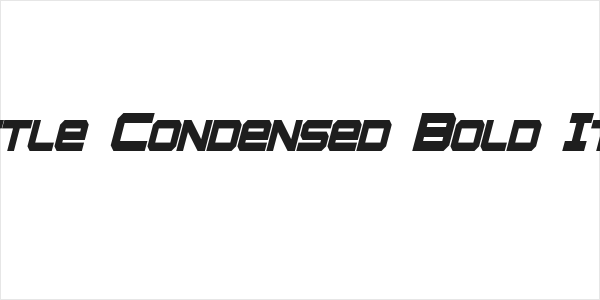 Whittle Condensed Bold Italic Logo