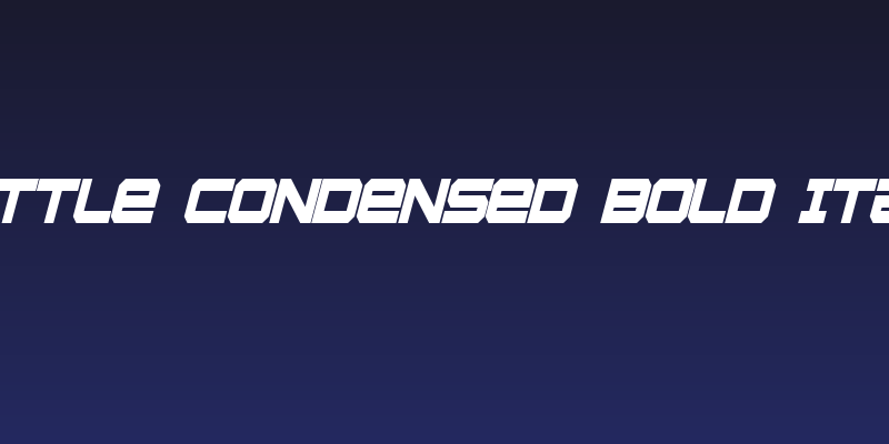 Whittle Condensed Bold Italic Social Header