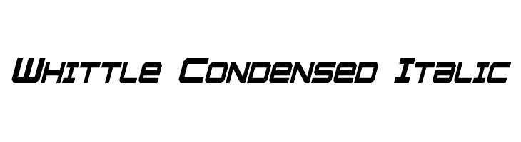 Whittle Condensed Italic  Frei Schriftart Herunterladen